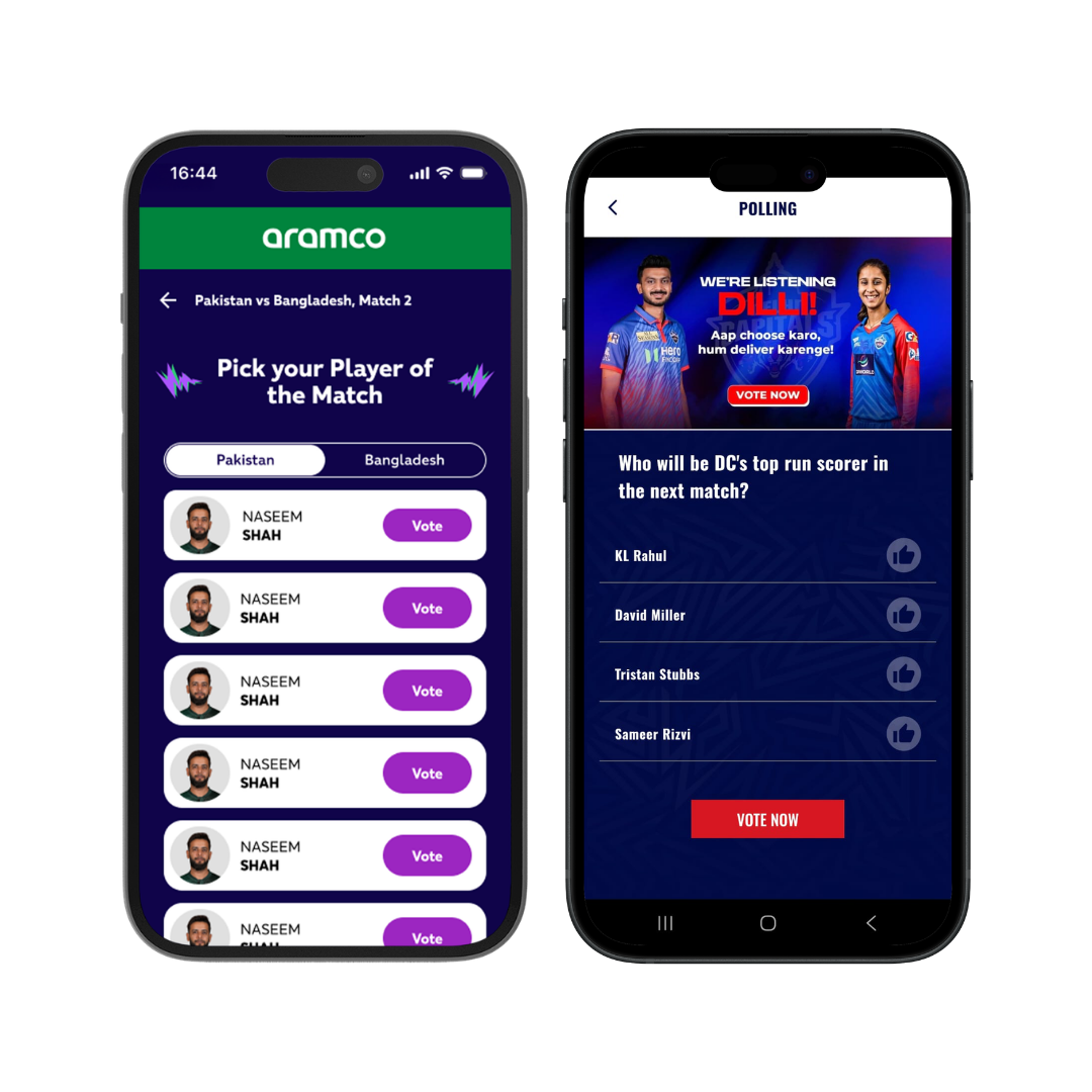 Polls, fan votes, and matchday engagement