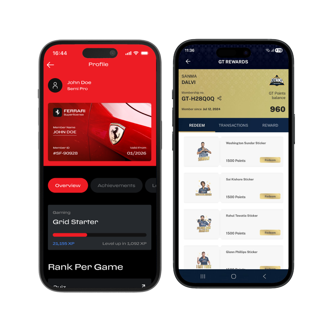 Loyalty tiers and fan rewards experience