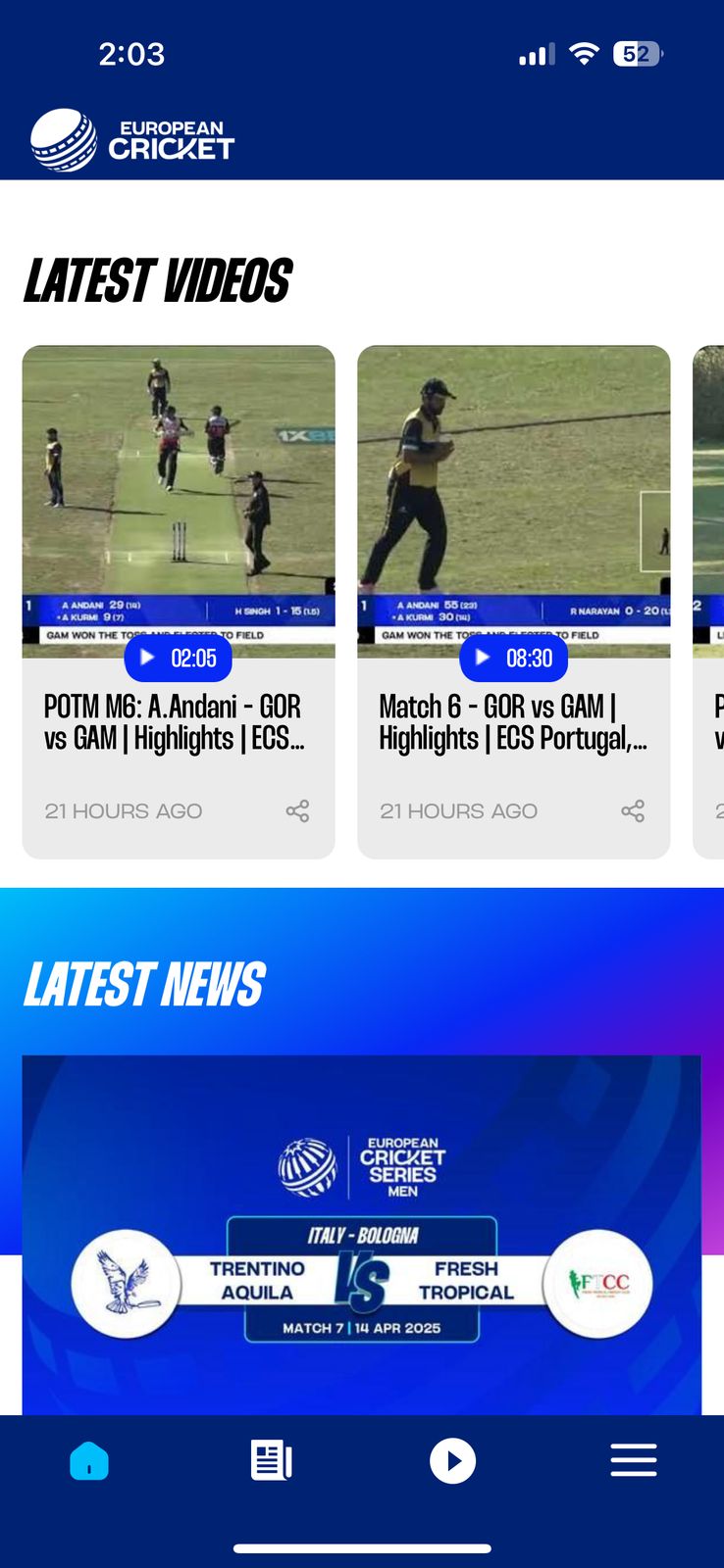 European Cricket Network