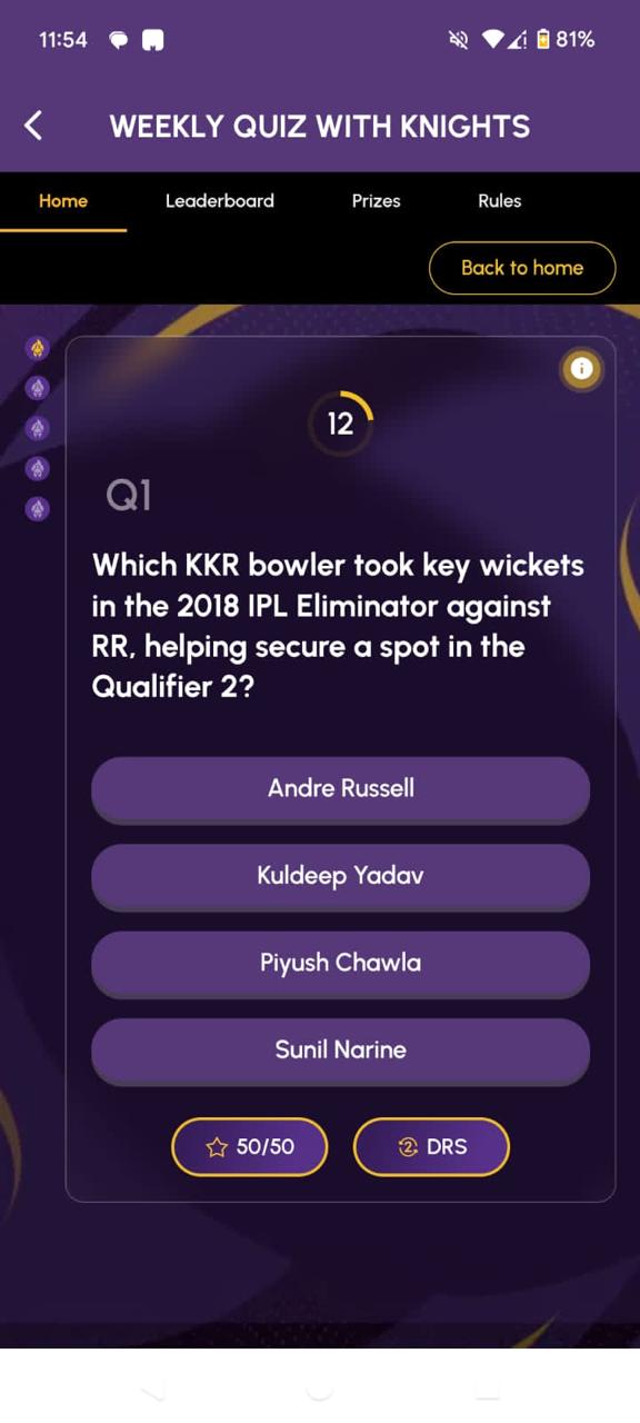 KKR Quiz Challenge